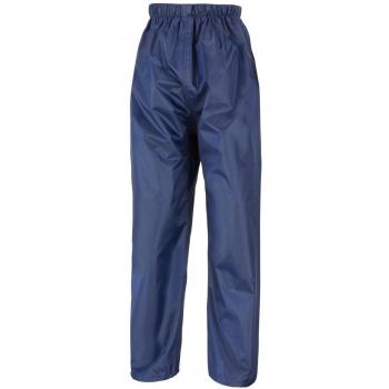 Result Core Kids Unisex Waterproof Rain Pants (Navy Blue)