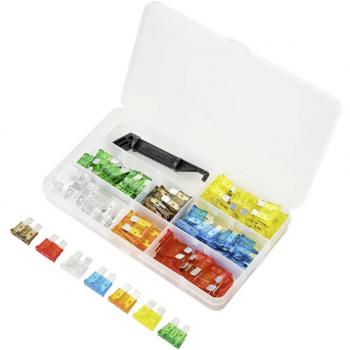TRU COMPONENTS – Fusible plat TC‑10334032 5 A à 30 A (orange, marron, rouge, bleu)