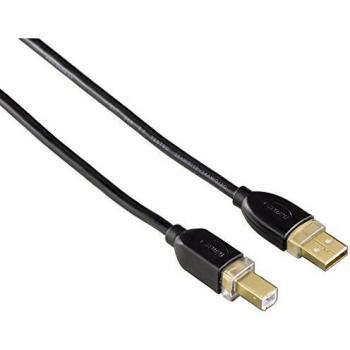 Hama USB 2.0 Type‑A to Type‑B Cable, 1.8 m (Black)