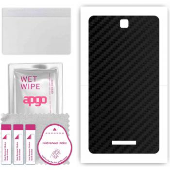 Apgo Funda Protectora para Kruger&Matz EAGLE 702, Diseño Carbono Negro