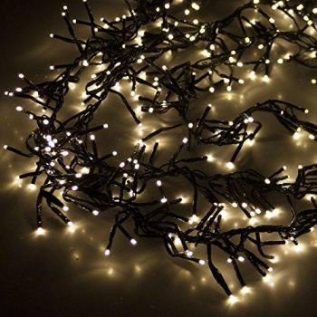 8,5m LED Clusterlichterkette 768 Warmweiß
