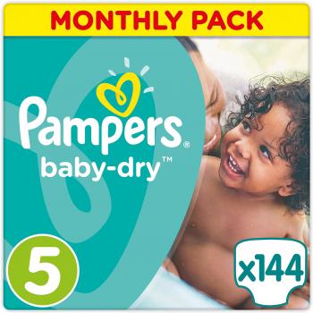 Pampers Baby-Dry Confezione da 144 pezzi Taglia 5