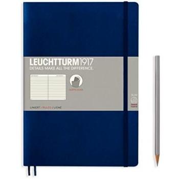 Cuaderno Leuchtturm1917 B5 Rayado Azul Marino
