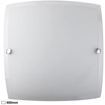 Plafón decorativo E27 cristal opalino 395x395 IP20 Nedda