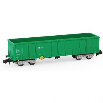 4 Coche de Tren de Carga N Escala Verde – Modelo C15013PLv