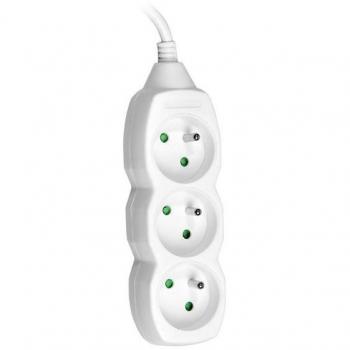 Regleta Tralis44614 3 Salidas 3m Blanca