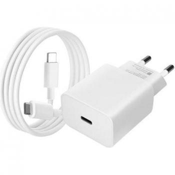 Chargeur Secteur USB-C 18W Google + Câble Blanc