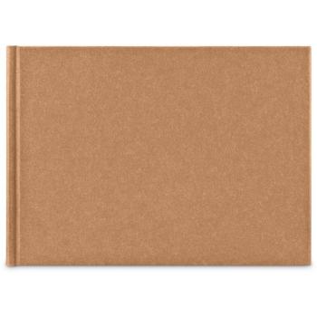 Hama elegantes Fotoalbum 24x17 cm 36 weiße Seiten Braun