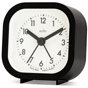 Acctim Robyn Mini Black Bedside Alarm Clock