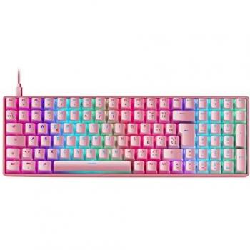 Teclado mecánico Mars Gaming MKULTRA, RGB, 96% compacto, Outemu SQ Azul