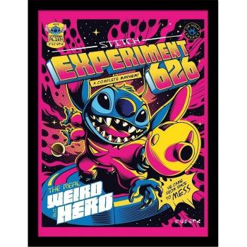 Póster Cómic 4 Lilo & Stitch Enmarcado 40cm Negro