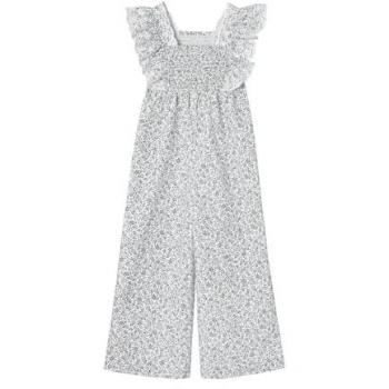 Little Blooms Blue Printed One-Piece for 7-8Y