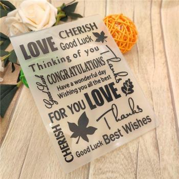 10.6x14.5CM Plastic Maple Leaf Craft Template