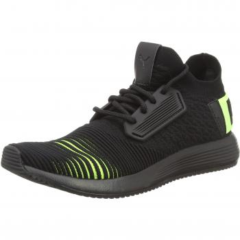 Puma Uprise Sneakers Mixte – Noir avec touche lime, 45 EU