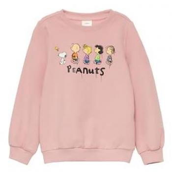 S.Oliver RED LABEL Regular Fit Sweatshirt Peanuts®-Print Größe 128 Rosa