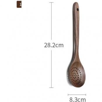 Polished Black Walnut Spoon and Non-stick Cookware Combo