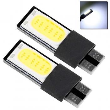 Ociodual 2x Bombilla LED Canbus NO ERROR W5W T10 24 SMD 4014 Blanco ERROR FREE para Luces de Posición Matricula Interior Coche