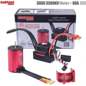 Combo ESC 60A/80A y Motor SURPASS HOBBY KK 3660