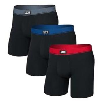Large Size Saxx Essential Cotton Fly Briefs (3 Pack) – Mixed Colors