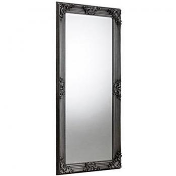Pewter Rococo Lean-To-Dress Mirror by Julian Bowen