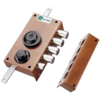 Serrure de Portail MOTTURA 30436VD50XHAFD – Matériau Acier Marron
