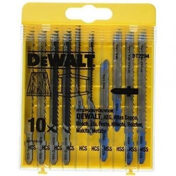Dewalt DT2294-QZ-Conjunto 10 Hojas Sierra de Calar-Madera, Metal