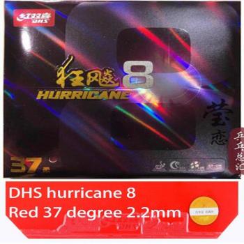 DHS Hurricane 8 Rubber for 40+ Table Tennis Rackets