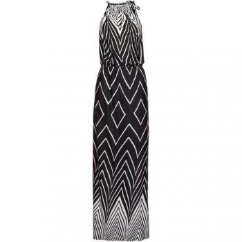 Damen Maxikleid Lascana, Schwarz-Weiß, Gr. 34