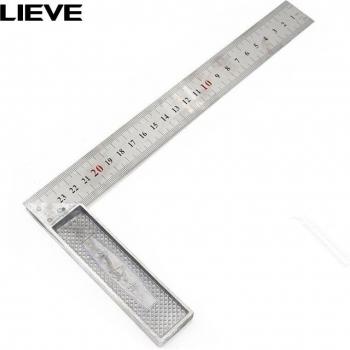 CraftMark 90° Turning Ruler – Aluminium & Steel