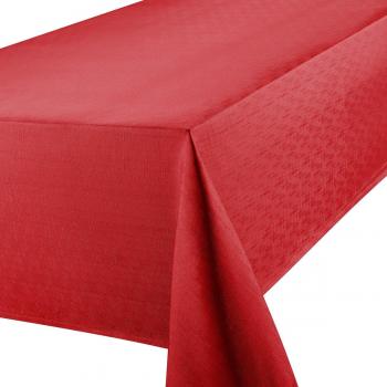 Premier Red Linen Look 52 by 70 Inch Oblong Tablecloth