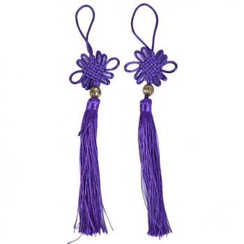 Decoración con Borla y Nudos Chinos para Ropa