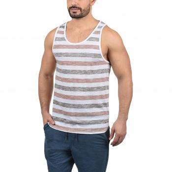 !Solid Mende Herren Tank Top Rundhalsausschnitt Regular Fit, Größe:M, Farbe:Orange Rust