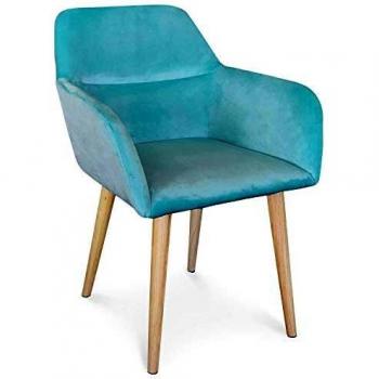 Fauteuil Menzzo en Bois et Tissu