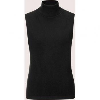 MODISCHER Ärmelloser Rollkragenpullover