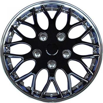 Missouri 15-Inch Chrome/Black Hubcaps