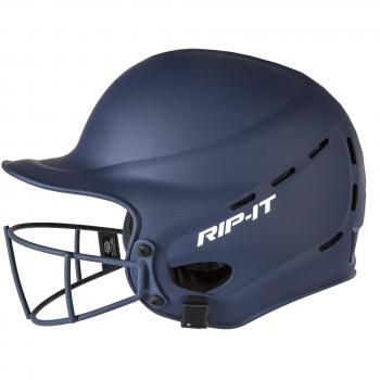 Casco da Battuta Softball con Regolazione e Visiera, Unisex Adulto, Blu Scuro