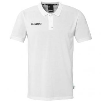 Kempa Prime Kid’s Polo, 14 Years, White, Short Sleeve Unisex