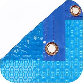 Revêtement International Piscinier – Bâche Thermique 800 µm, Geobubble Sol+Guard, 6 m × 3 m, Renfort de bord