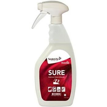 SURE Commercial Grade Spray Bottle for Diversey Washroom Cleaner and Descaler, 750 mL