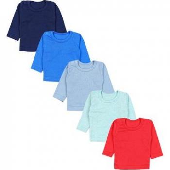 TupTam Baby Jungen Langarmshirt 5er Set blau/rot