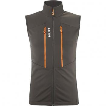 Chaleco Millet Pierra Ment XL en Verde Caqui y Naranja