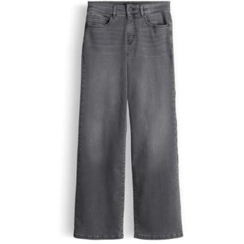 Pantalon Opus Modern Jeans, gris, jambe large, 34 × 32