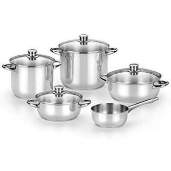Set Monix Optima 2 – Pentole 5 Pezzi in Acciaio Inox 18/10