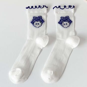 Kunstvolle Luftschleier Socken