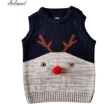 Toddler Knitted Deer Sweater Coat