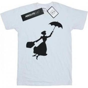 Top femme Disney Mary Poppins XXL blanc, coupe boyfriend