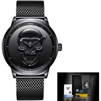 Men's 2022 Steel Skull Timepiece