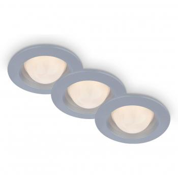 Briloner Carro LED Spotlights, Set of 3, 3000K, Chrome Finish