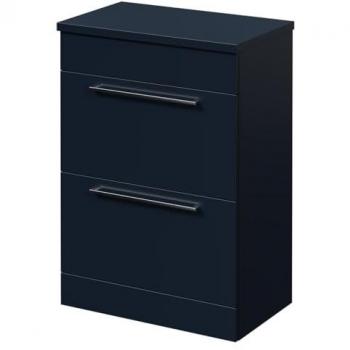 Napoli 390 Floor Standing Vanity Unit | Deep Blue | MDF | 600mm