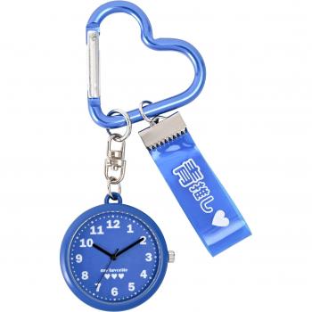 Charm de bolsillo reloj analógico azul